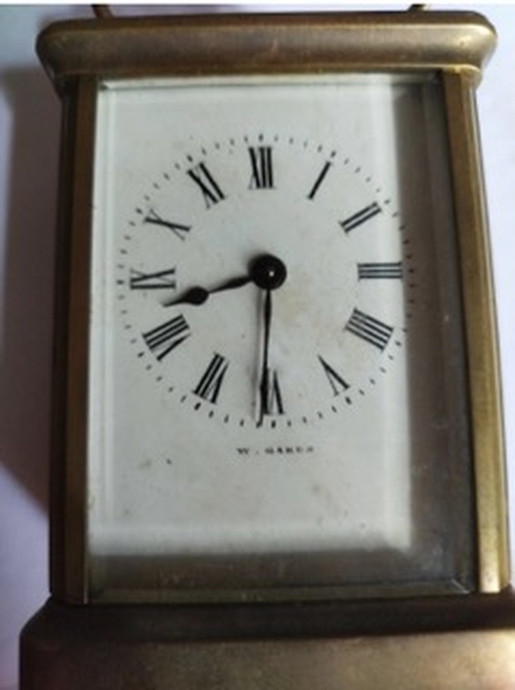 W. Gabus officer travel clock